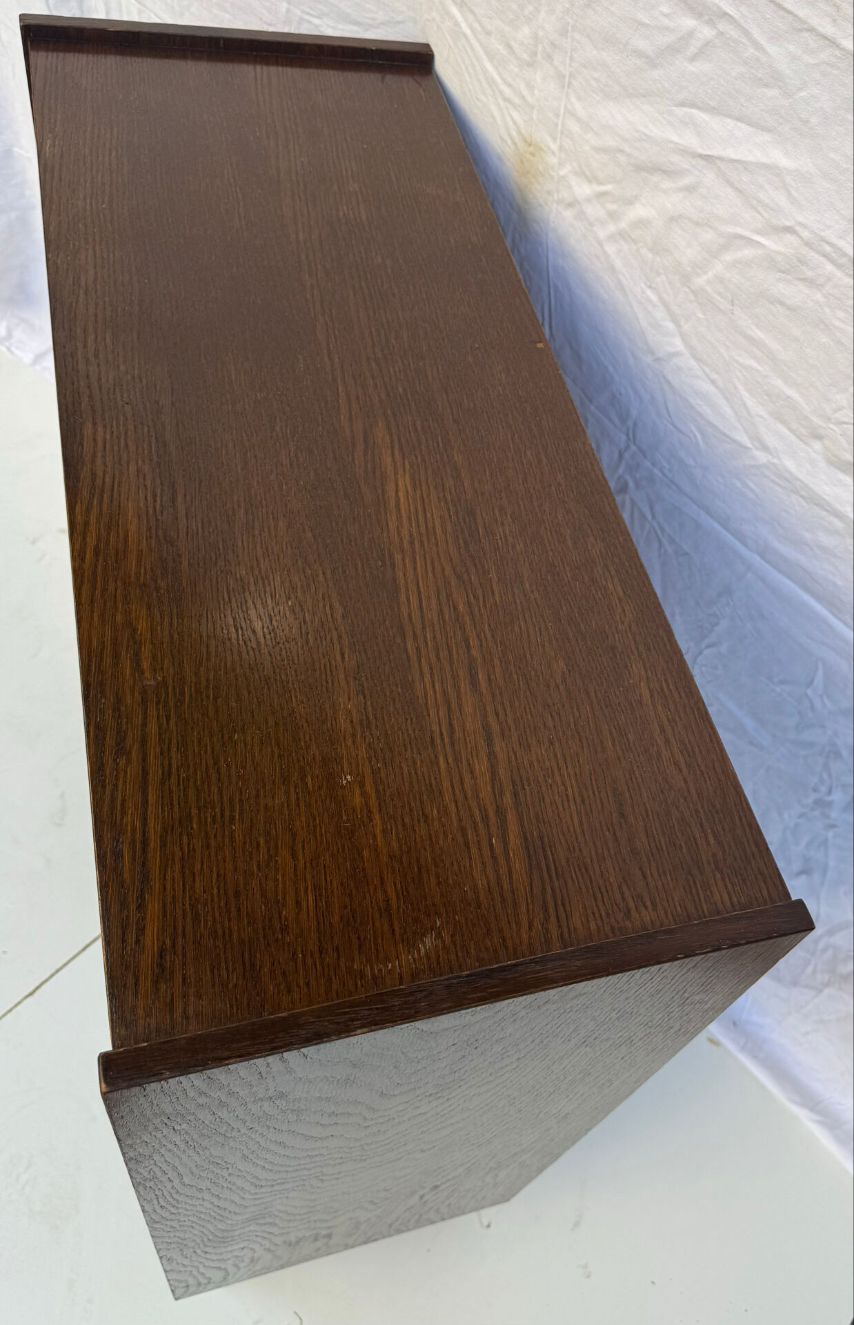 Vintage shoe cabinet with tapered legs