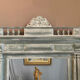 Neo-Renaissance mirror in patinated wood 19th century