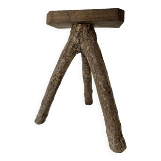 Brutalist tripod stool