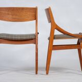 Mid-Century Dining Chairs in Teak by Vestervig Erikson for Brdr. Tromborg, 1960s, Set of 4