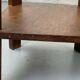 Wooden stool with marble top