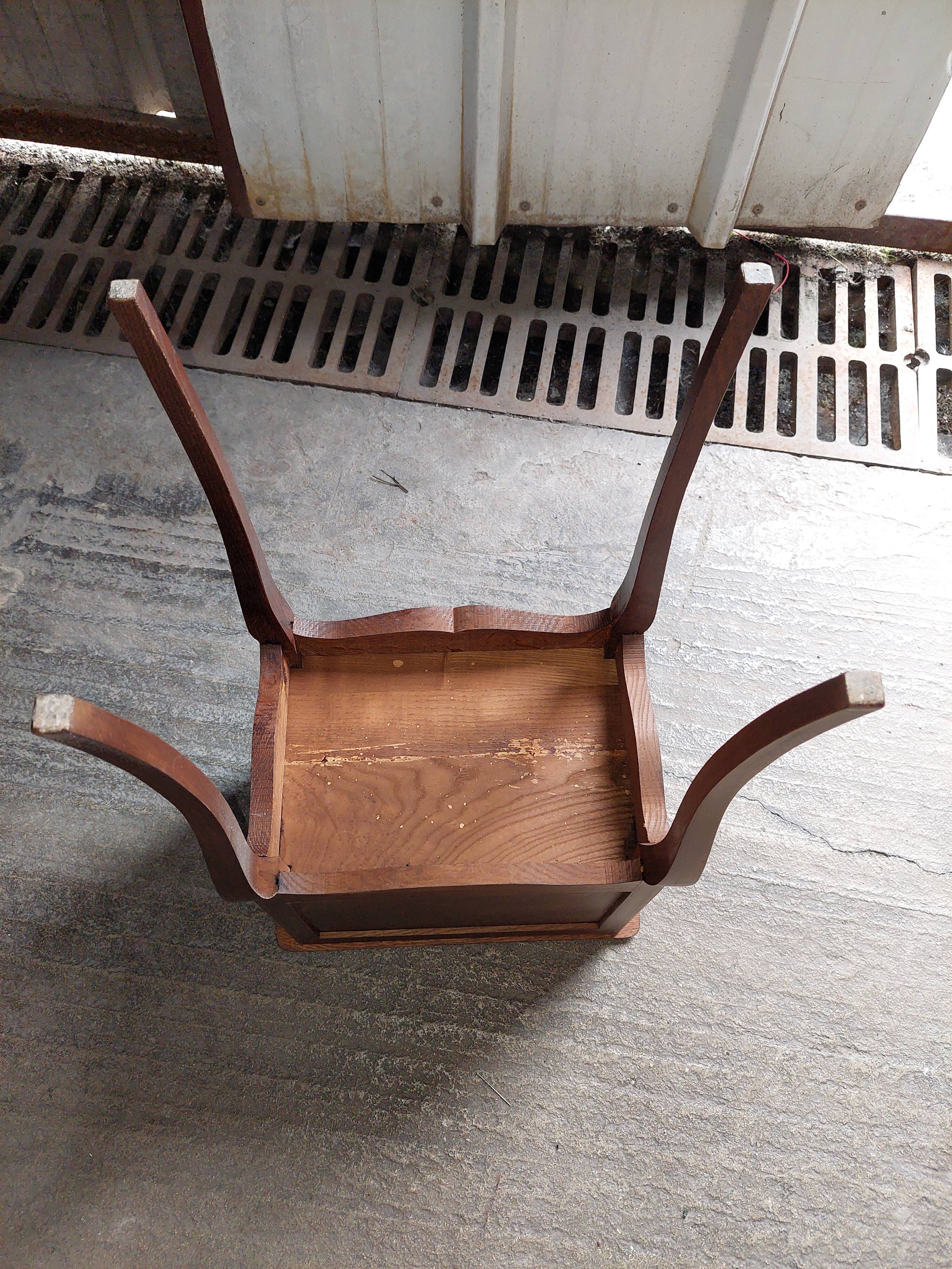 Vintage wooden bedside table