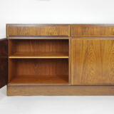 Pair Of Rosewood Omann Jun Sideboards With Teak Interior
