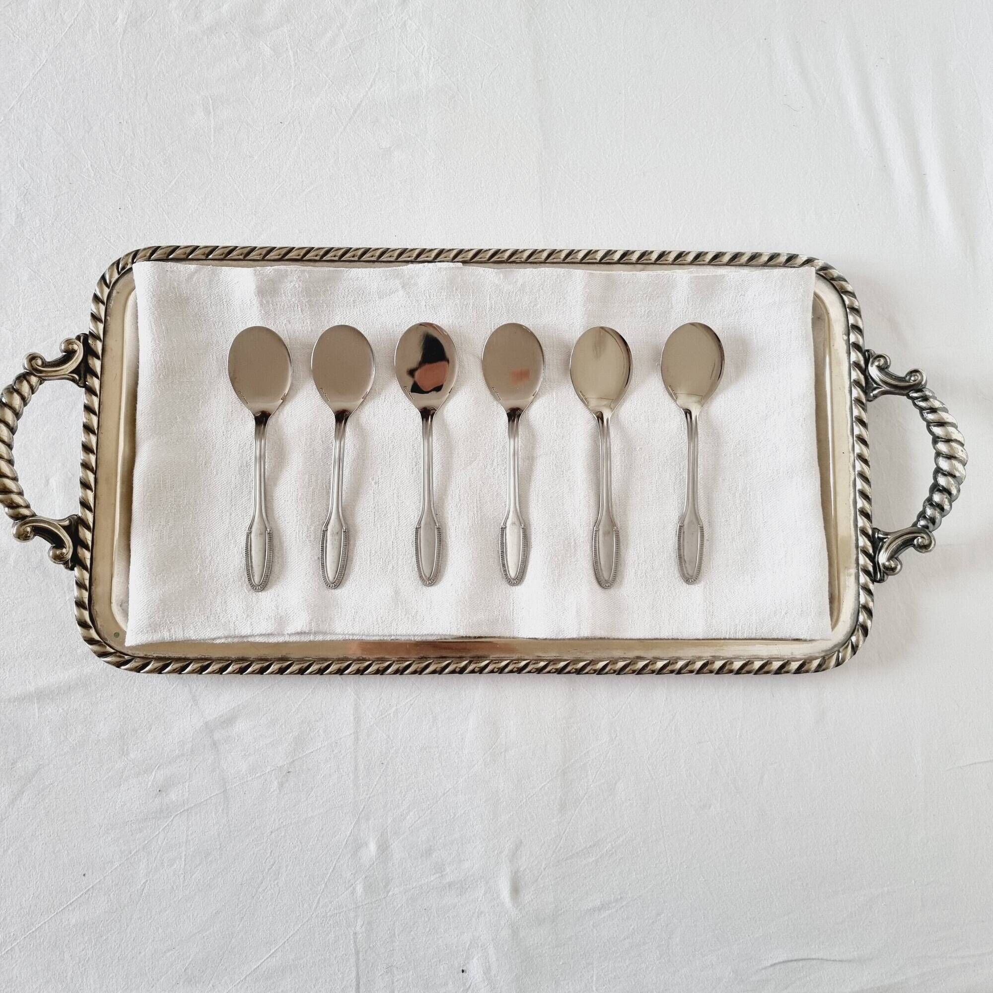 Lot De 8 Cuillères à Café En Acier Inoxydable 304 - Mini Cuillères Rondes Pour Café, Thé, épices Cuillères à Thé Inox 304 Polies Faciles à Nettoyer