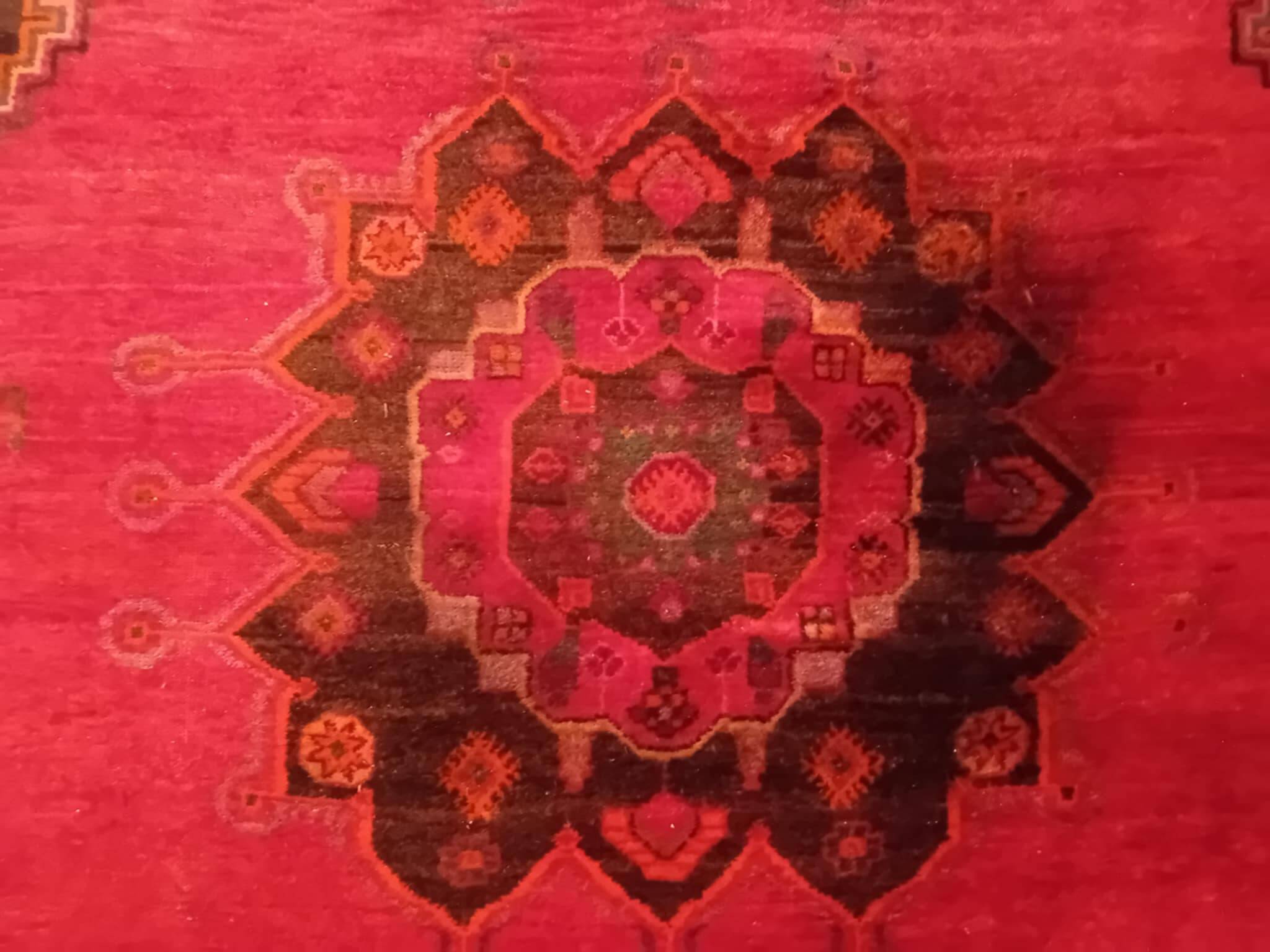 XXL handmade Persian rug 355x283cm