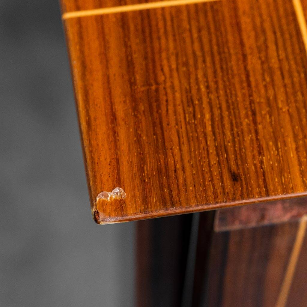 Table en bois et métal 1970 vintage modernisme