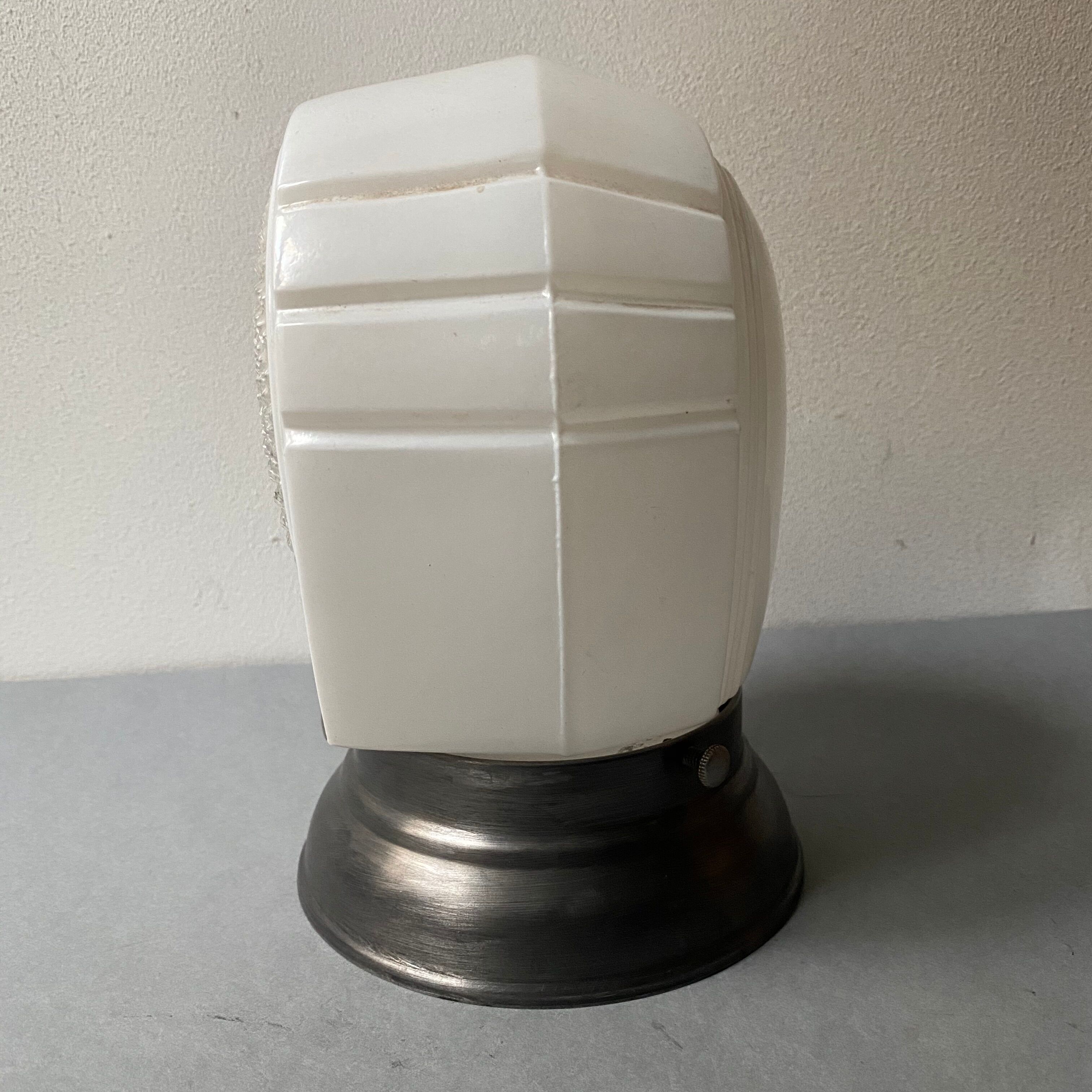 Old vintage glass wall sconce