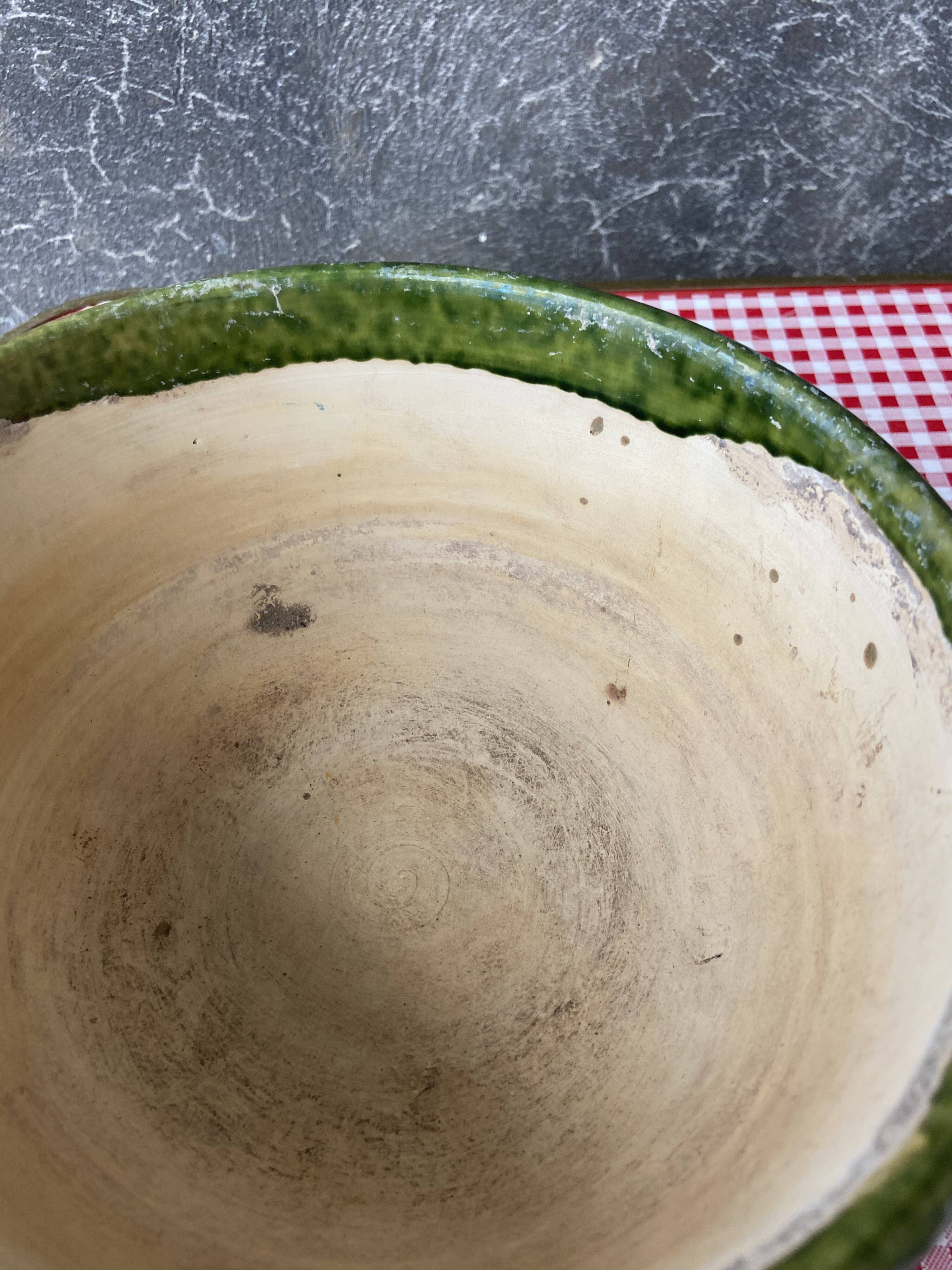 Old glazed pot cover