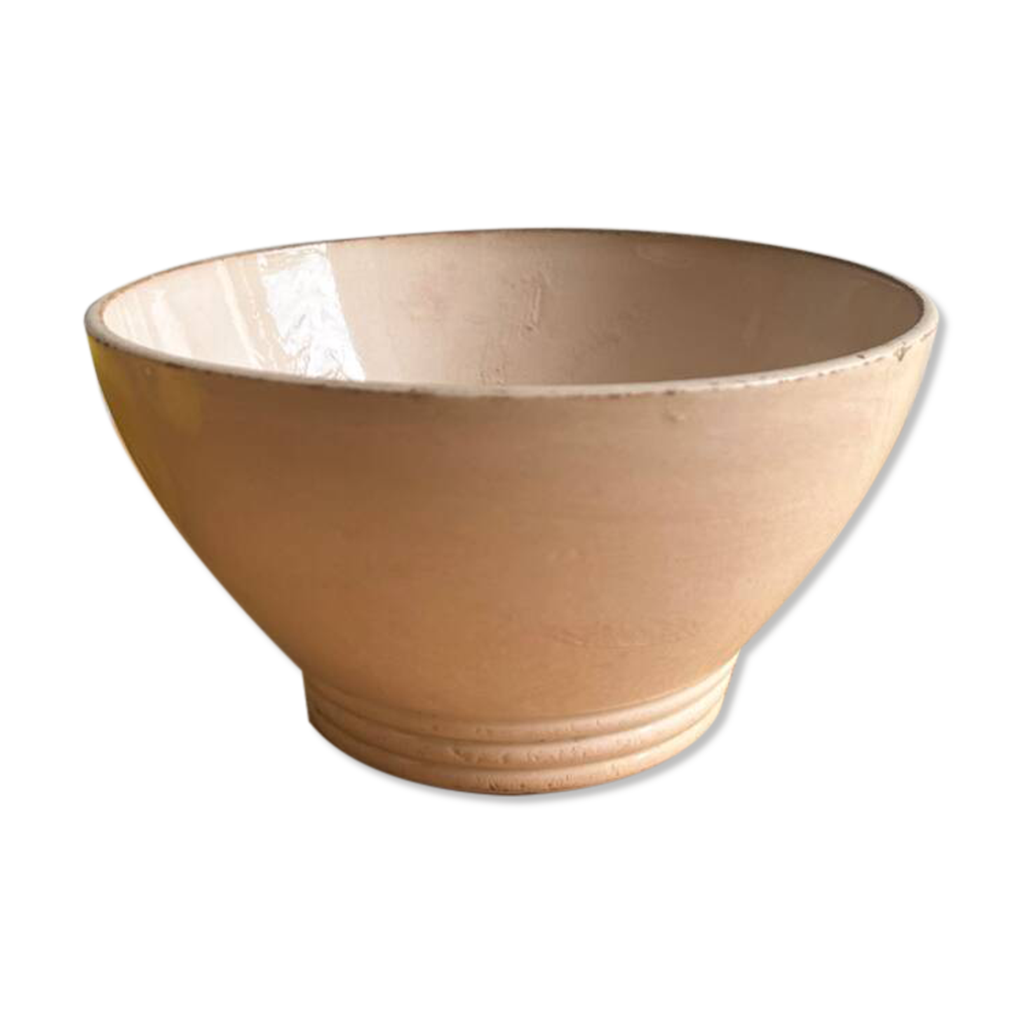 Old earthenware bowl Digoin Sarreguemines