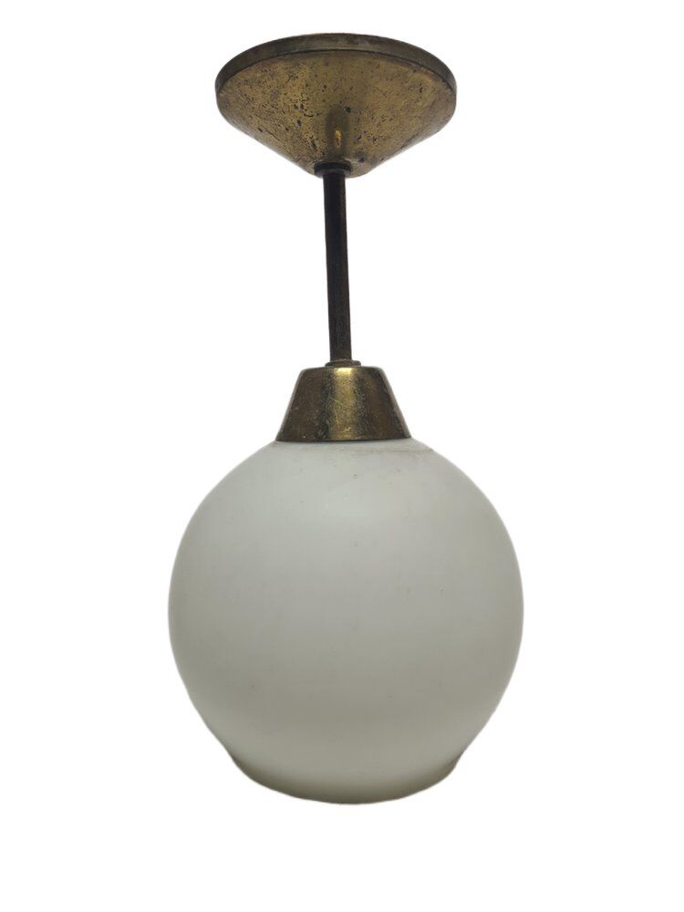 Lampe suspendue Art Déco, Pologne, années 1950