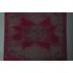 1970s Vintage Turkish Oushak Handmade Wool Cotton Purple Runner Rug 86x261