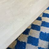 Coffee table in solid wood, 70s style.