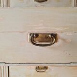 Craft furniture haberdashery - tall patinated chest of drawers - XXL chest of drawers