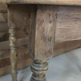Small farm table with turned legs
