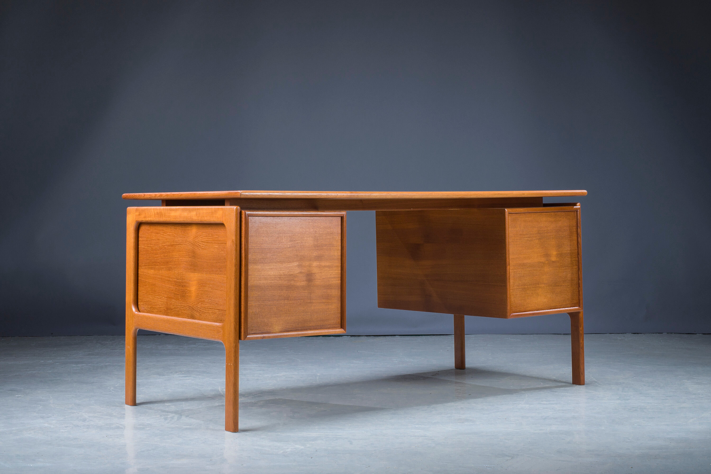 Mid-Century Teak Desk from GV Møbler, 1960s