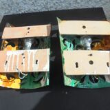Pair of vallauris brunin style ceramic sconces