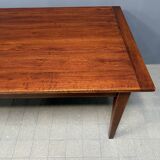 Large antique style oak extendable dining table