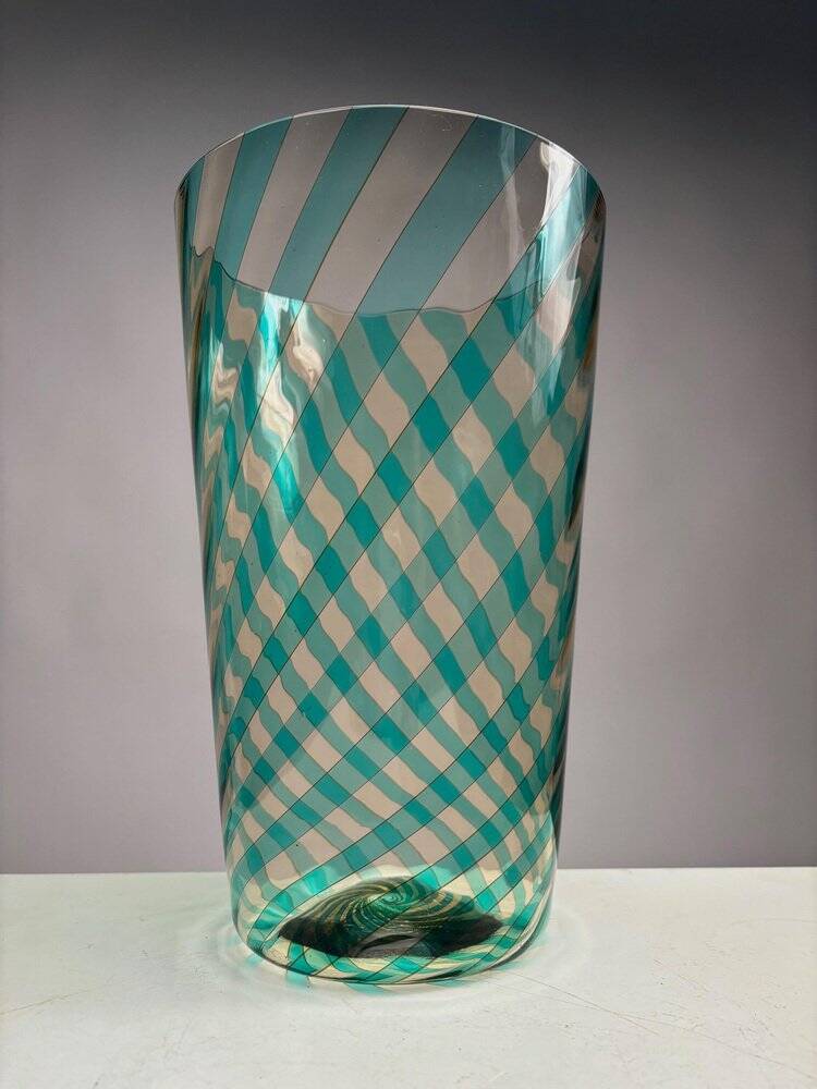 Murano Glass Vase by VeArt for Venini, Italy, 1982