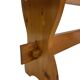 Vintage Pine Bench, 1960s Scandinavian Design small model