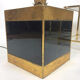 FLOOR LAMP IN THE SHAPE OF A GOLDEN METAL PALM TREE OF 181 CM H