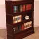 Globe Wernicke Library in mahogany, consisting of 3 pieces.