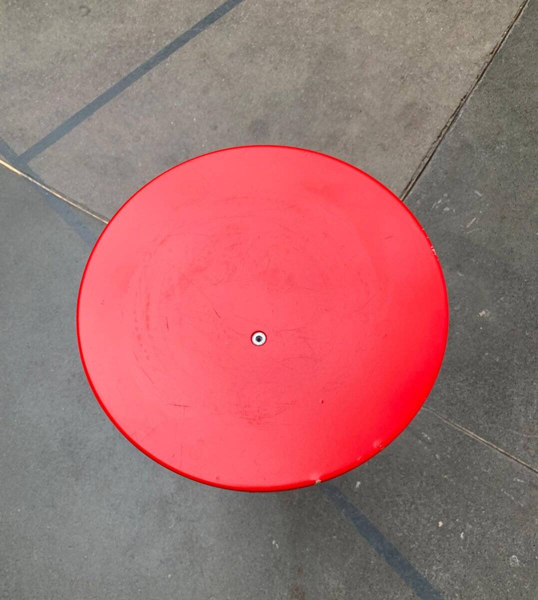 Postmodern wooden plant stand or side table