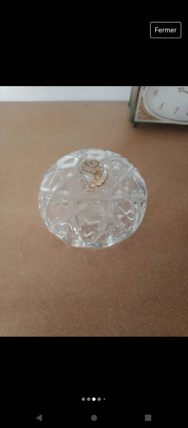 Small glass candy dish