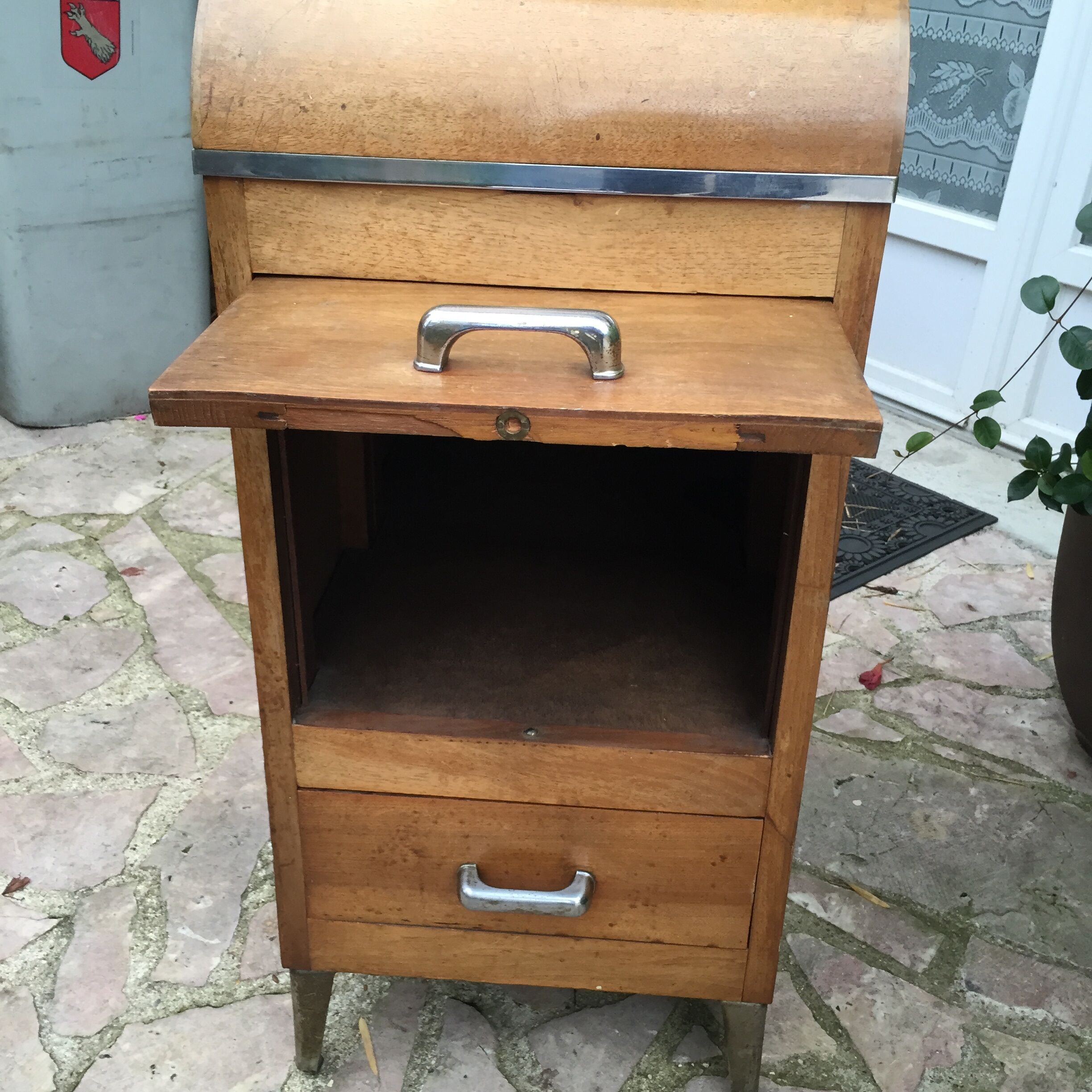 Bar en bois années 60
