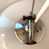 Space Age Design Pendant in Glass, Crystal and Metal