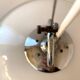 Space Age Design Pendant in Glass, Crystal and Metal