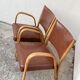 Fauteuils Bridge Bow Wood 1950