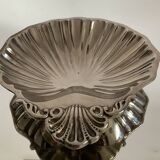 Vintage silver-plated bronze shell emptier