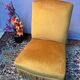 Velvet toad armchair