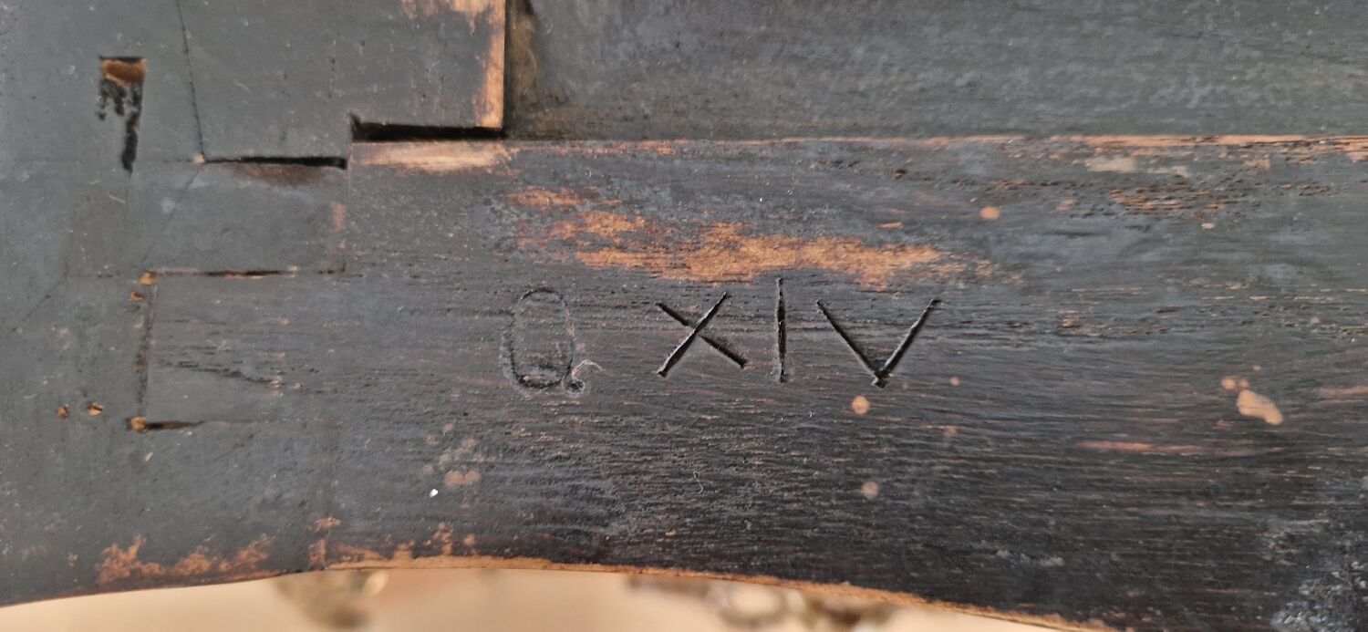 Chest of drawers marquetry Louis XVI style signed Marquant