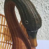Vintage swan basket
