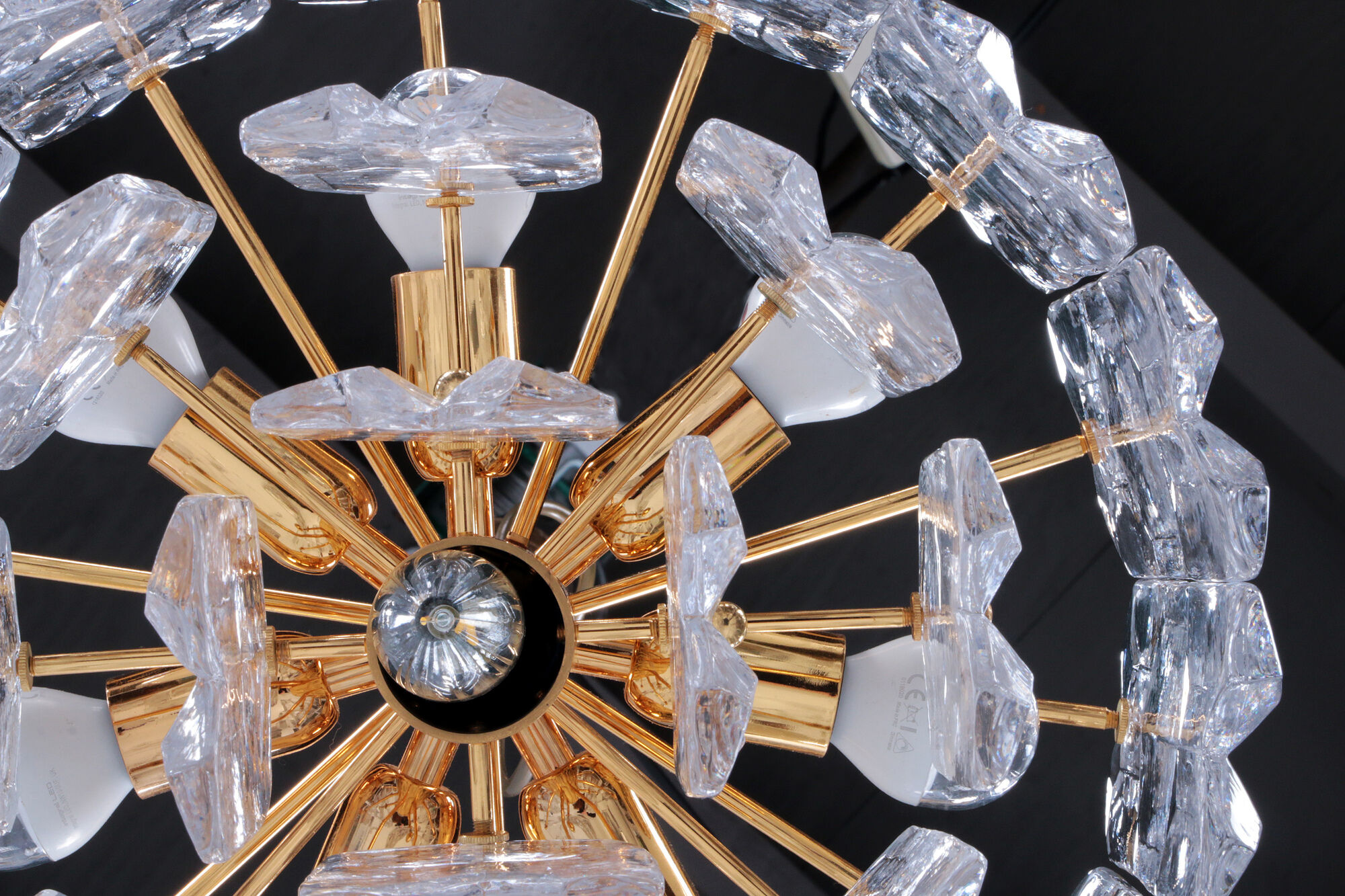 Regency style hanging lamp made of Murano glass by Kalmar, 1960 Austria