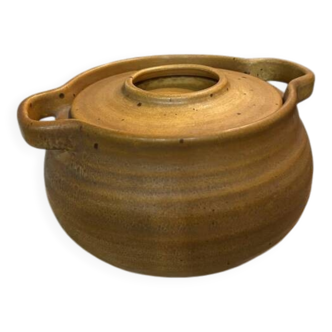 Soupière vintage en grey / vaisselle ancienne salins France