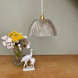 Vintage lamp lamp in molded glass