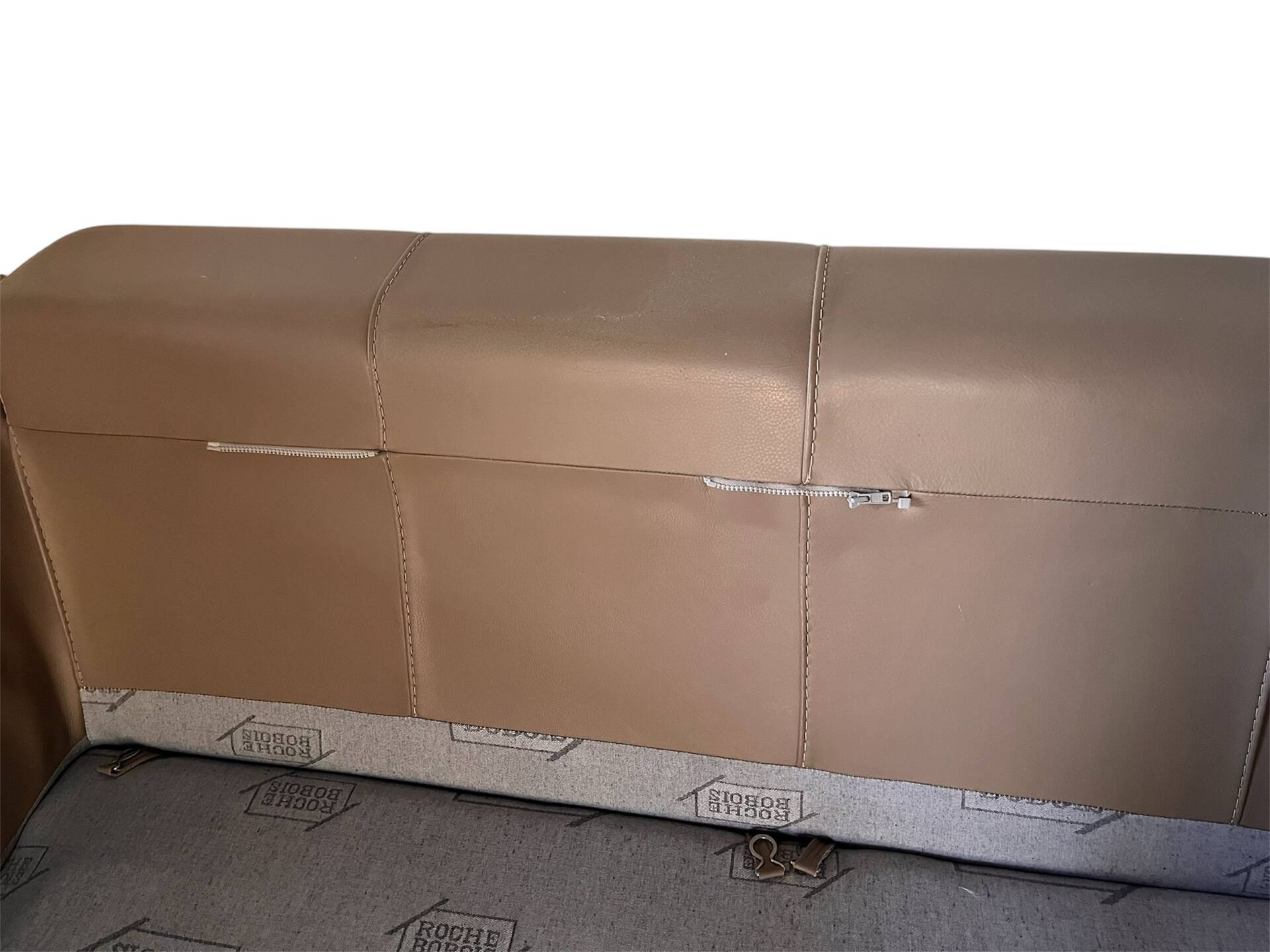 Roche Bobois leather two-seater sofa
