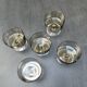 5 vintage champagne coupes