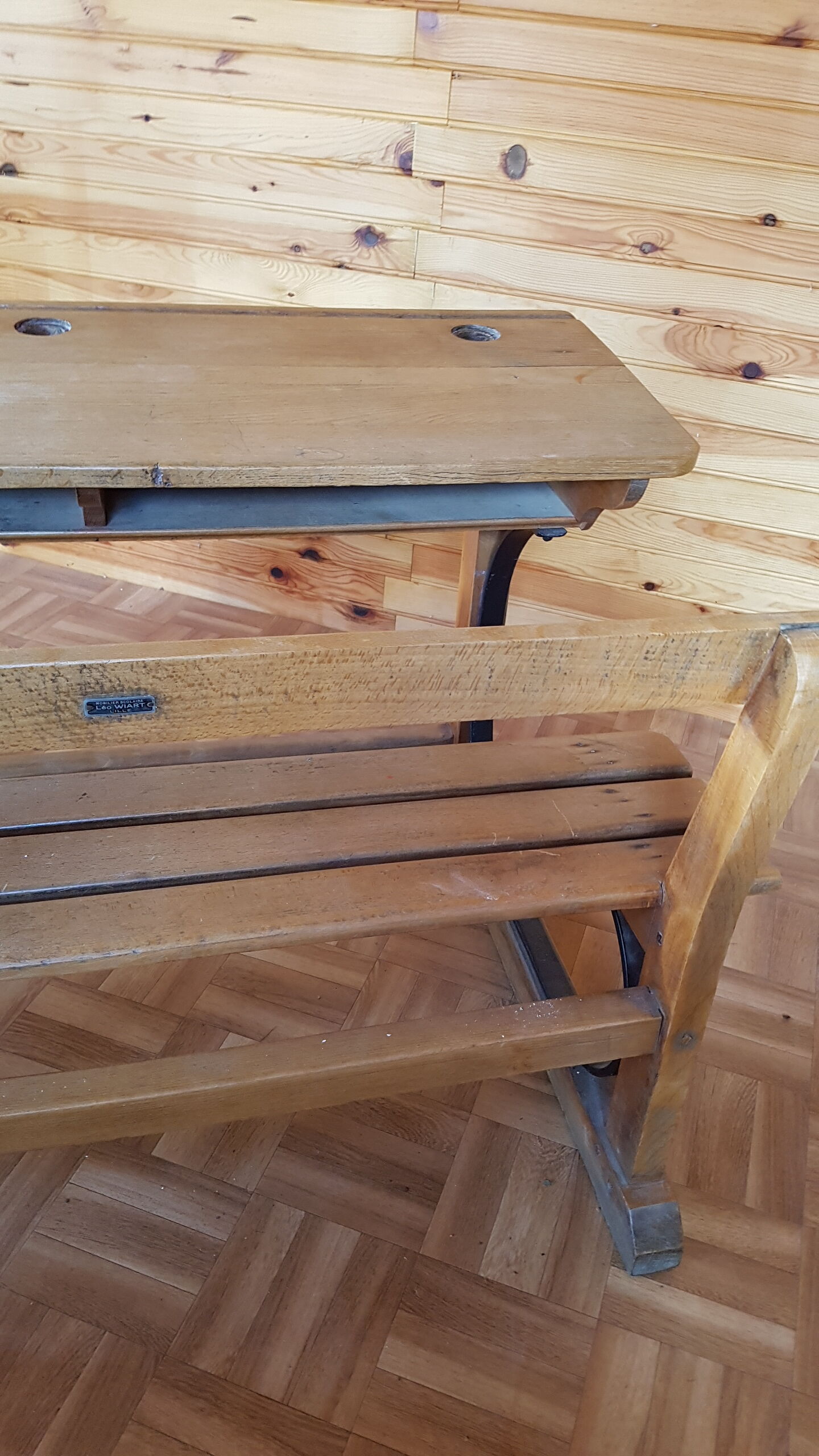 Double school desk Léo Wiart