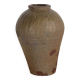 Ancien vase en céramique chinoise verte (c.1900) #1