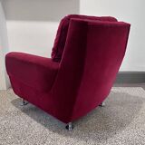 red velvet armchair 1970