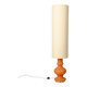 Vintage 70s floor lamp in orange glass Italian design