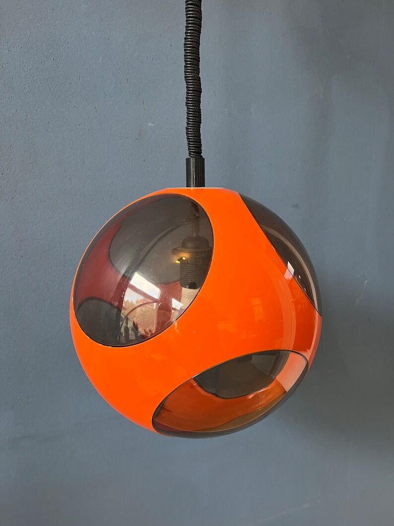 Orange suspension 'Bug Eye' space age