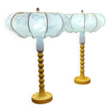 Pair of Scandinavian design lamps from the 1960s.