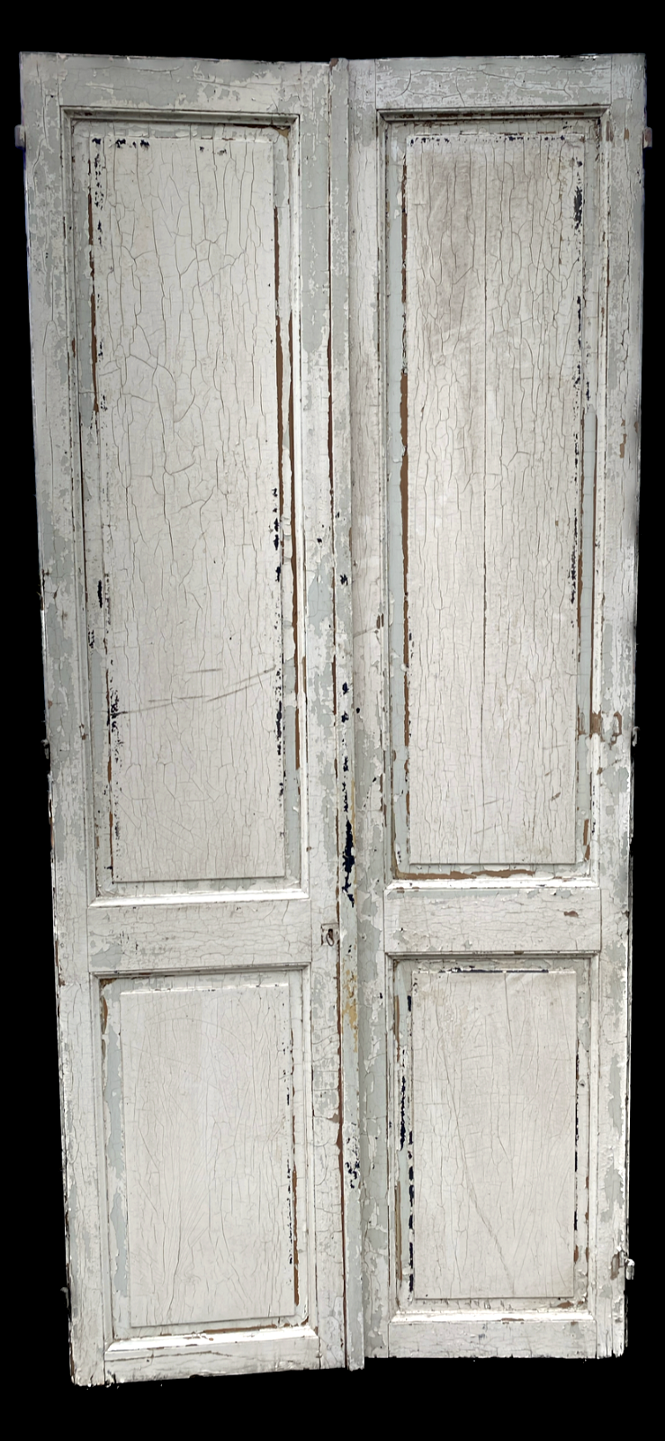 Double solid fir closet doors. XX century .