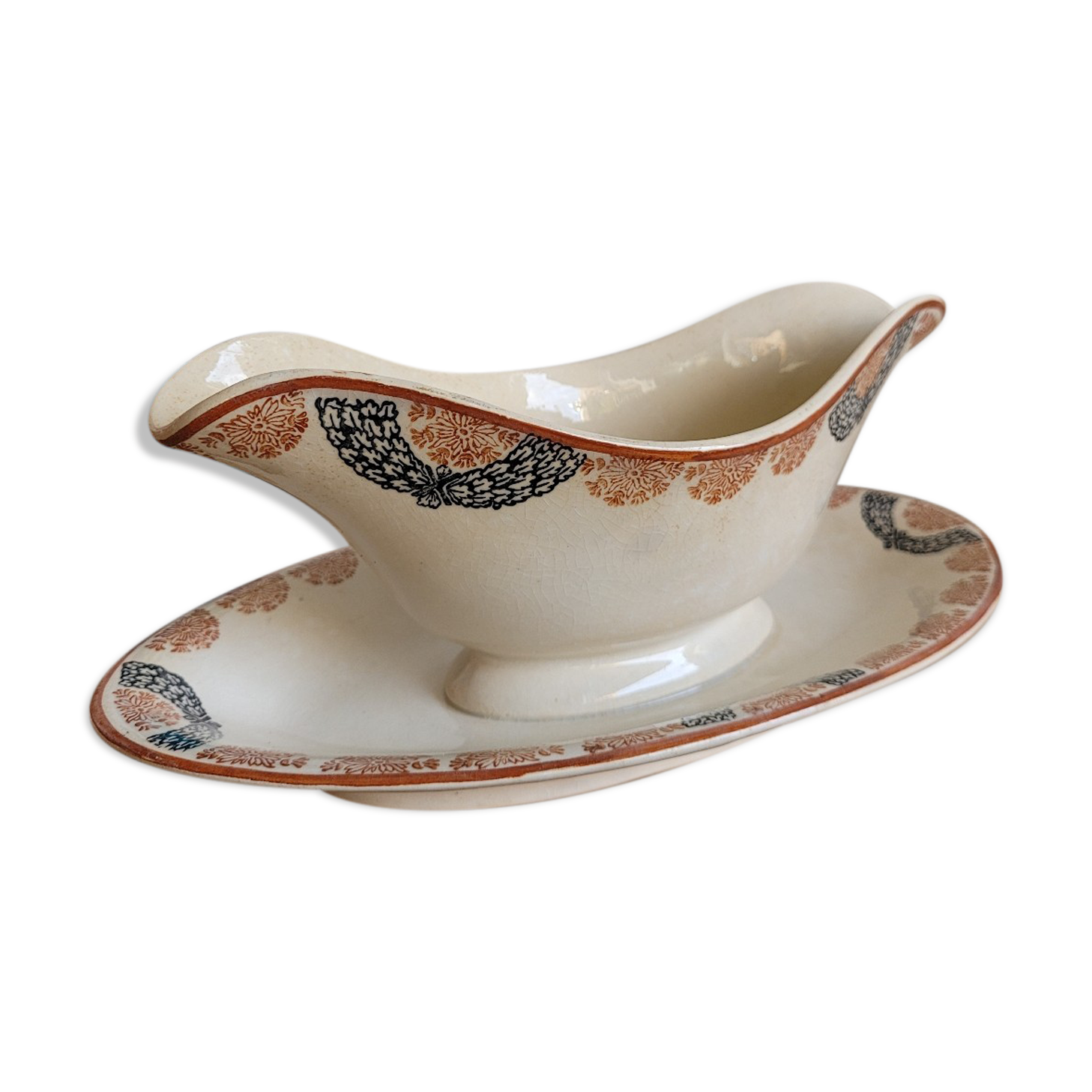 Pauline opaque porcelain saucière