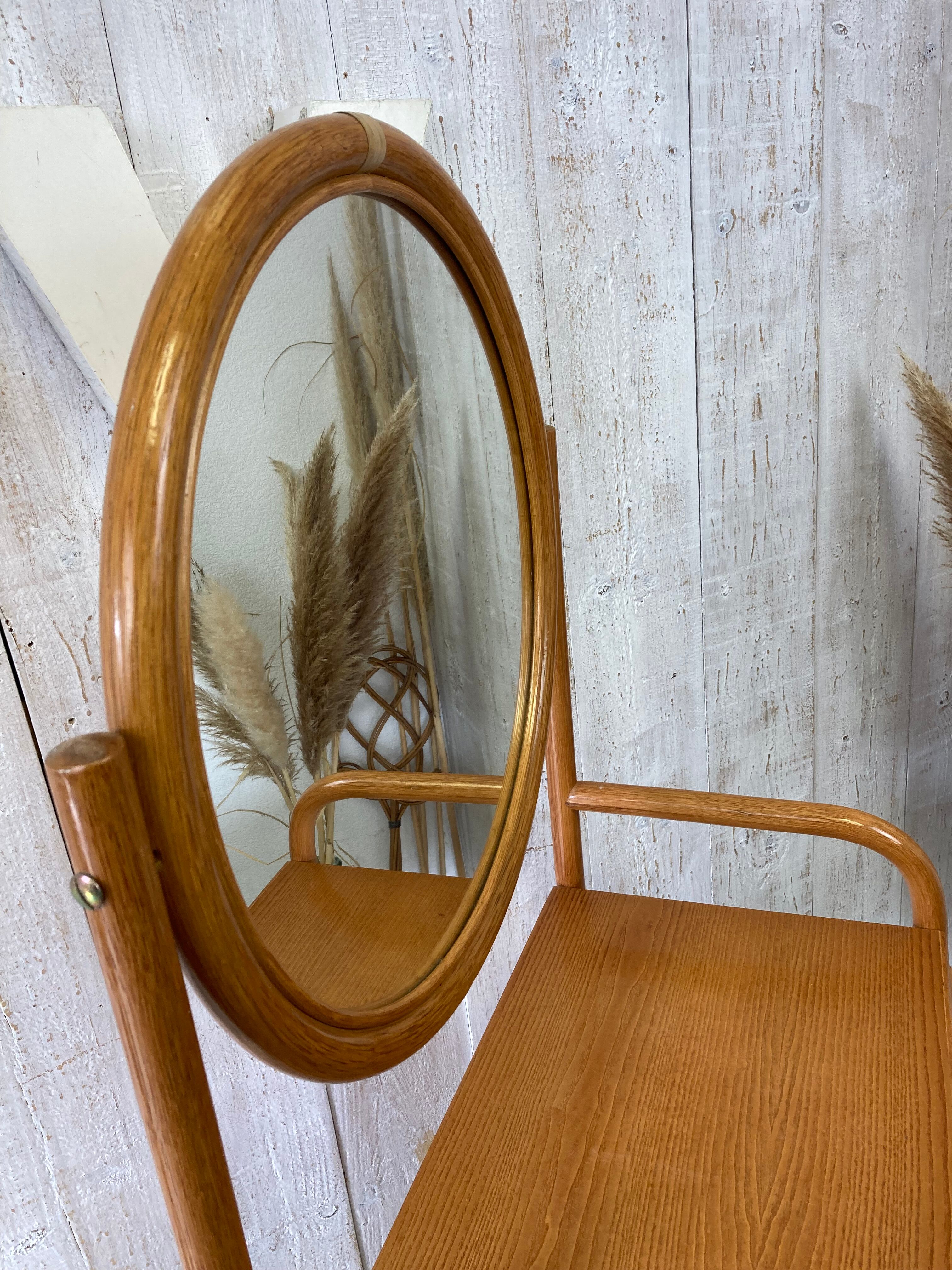 Vintage rattan dressing table