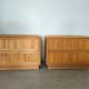Deux commodes en bambou, circa1970